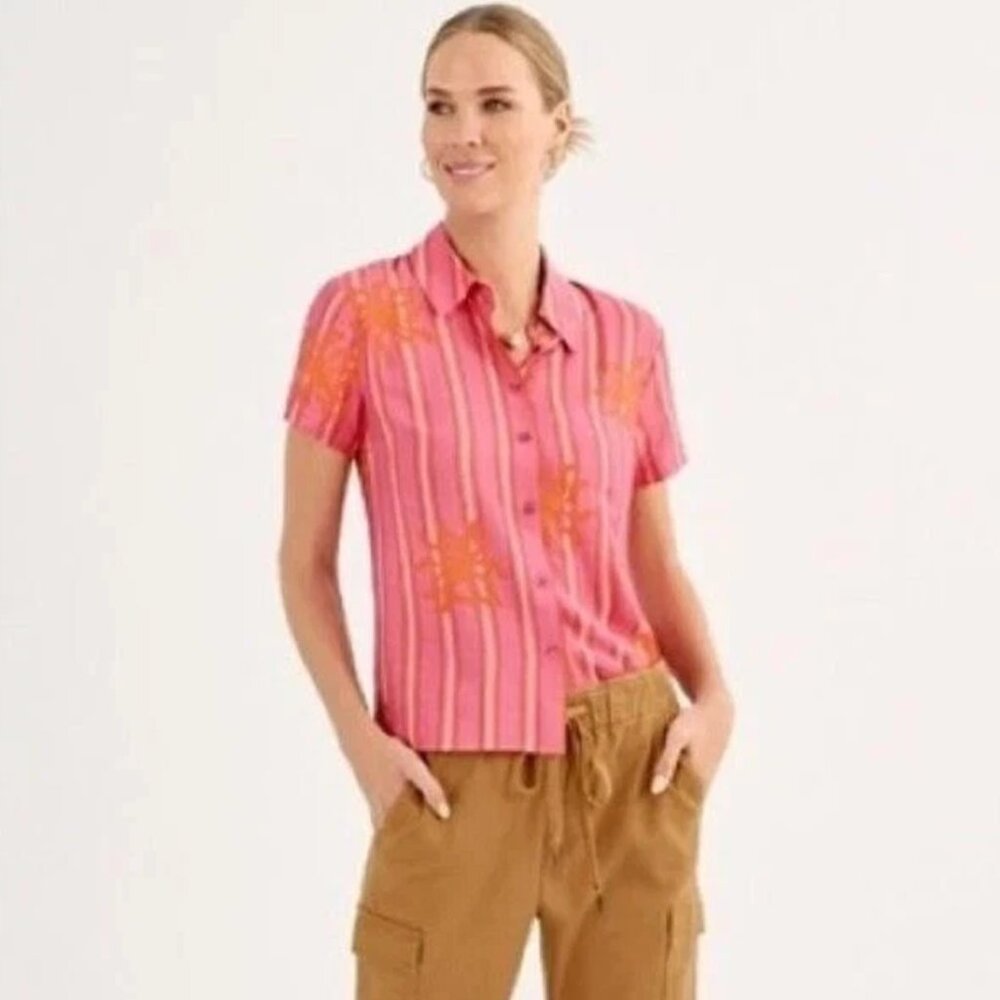 NWT Cabi 6721 Cottage Top Sunny Day Pink Spring 2025